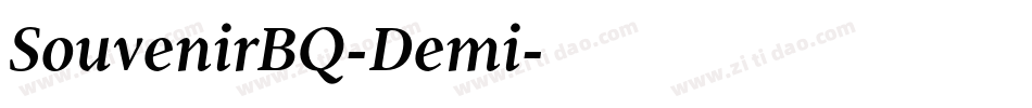 SouvenirBQ-Demi字体转换