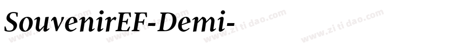 SouvenirEF-Demi字体转换