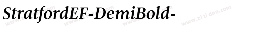 StratfordEF-DemiBold字体转换
