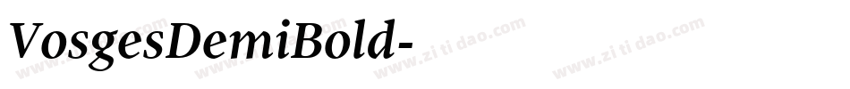 VosgesDemiBold字体转换