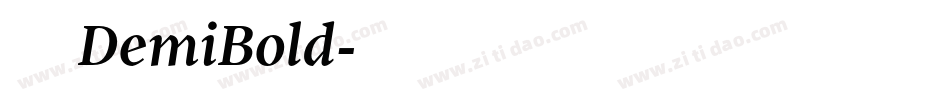 方正非凡体DemiBold字体转换