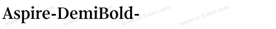 Aspire-DemiBold字体转换