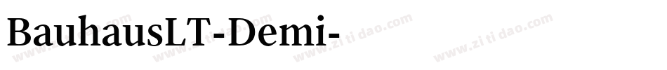 BauhausLT-Demi字体转换