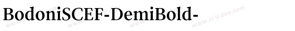 BodoniSCEF-DemiBold字体转换
