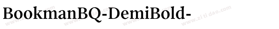BookmanBQ-DemiBold字体转换
