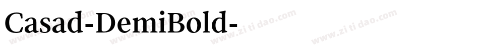 Casad-DemiBold字体转换