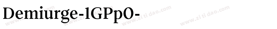 Demiurge-1GPp0字体转换