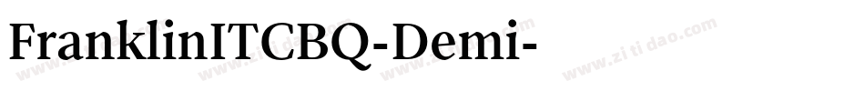 FranklinITCBQ-Demi字体转换