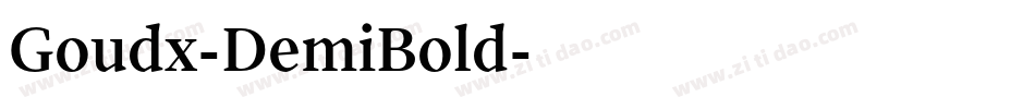 Goudx-DemiBold字体转换