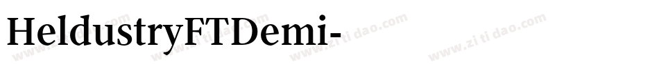 HeldustryFTDemi字体转换