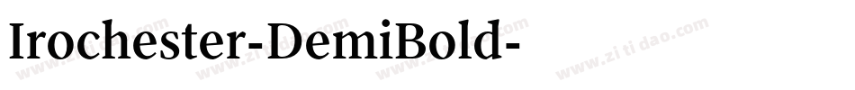 Irochester-DemiBold字体转换