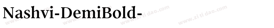 Nashvi-DemiBold字体转换