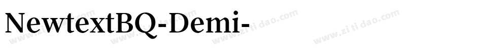 NewtextBQ-Demi字体转换