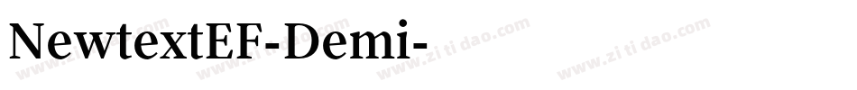 NewtextEF-Demi字体转换