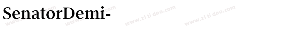 SenatorDemi字体转换