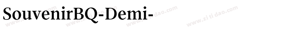 SouvenirBQ-Demi字体转换