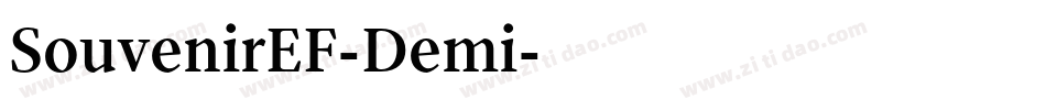 SouvenirEF-Demi字体转换