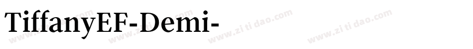 TiffanyEF-Demi字体转换