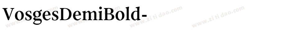 VosgesDemiBold字体转换