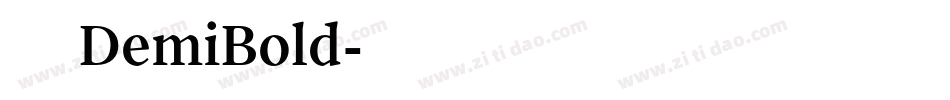 方正非凡体DemiBold字体转换