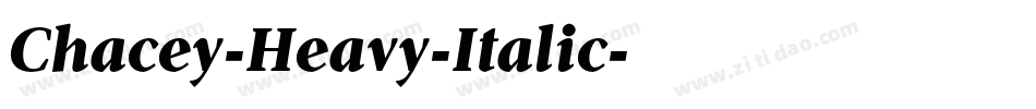 Chacey-Heavy-Italic字体转换
