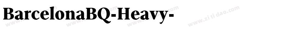 BarcelonaBQ-Heavy字体转换