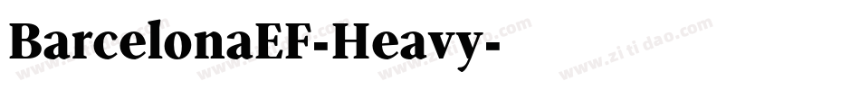 BarcelonaEF-Heavy字体转换