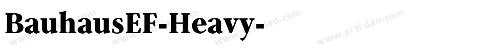BauhausEF-Heavy字体转换