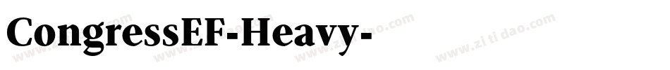CongressEF-Heavy字体转换