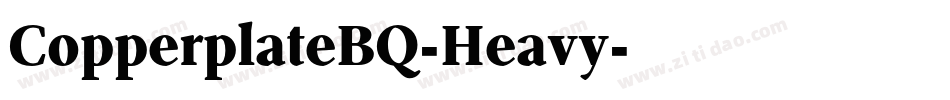 CopperplateBQ-Heavy字体转换
