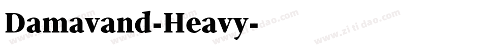 Damavand-Heavy字体转换