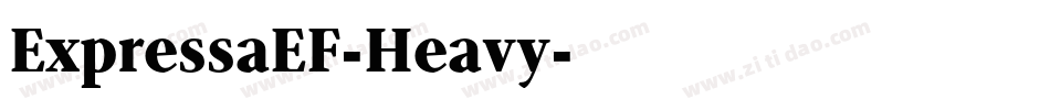 ExpressaEF-Heavy字体转换