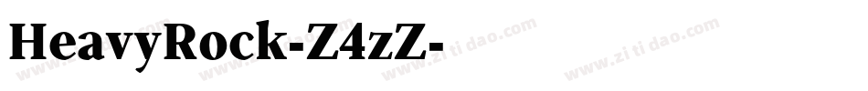 HeavyRock-Z4zZ字体转换