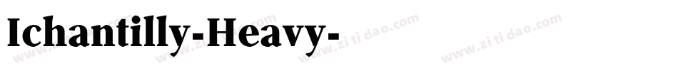 Ichantilly-Heavy字体转换