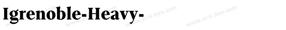 Igrenoble-Heavy字体转换