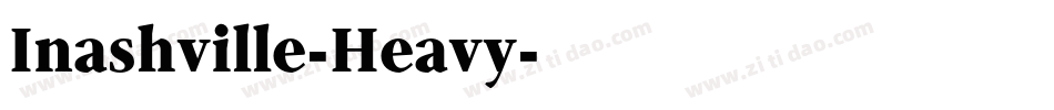 Inashville-Heavy字体转换