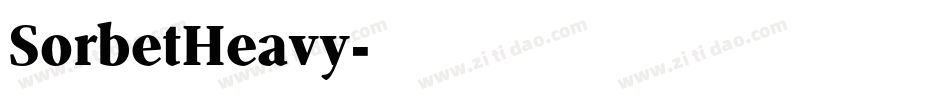 SorbetHeavy字体转换