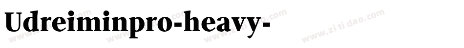 Udreiminpro-heavy字体转换
