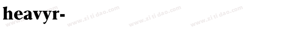 heavyr字体转换