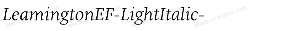 LeamingtonEF-LightItalic字体转换