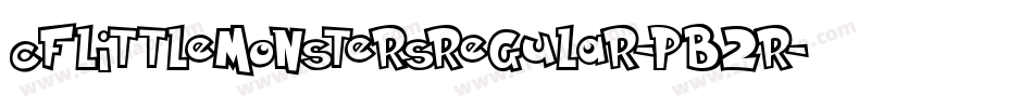 CfLittleMonstersRegular-pB2R字体转换