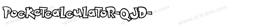 PocketCalculator-qjd字体转换