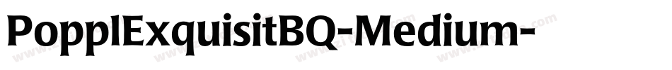 PopplExquisitBQ-Medium字体转换