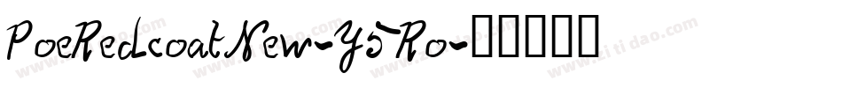 PoeRedcoatNew-Y5Ro字体转换