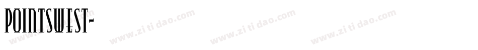 PointsWest字体转换