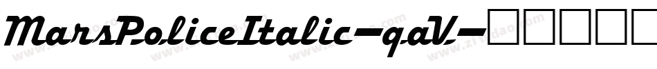 MarsPoliceItalic-qaV字体转换