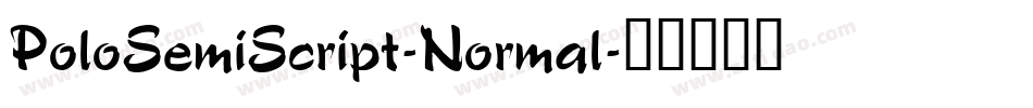 PoloSemiScript-Normal字体转换