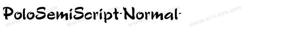 PoloSemiScript-Normal字体转换