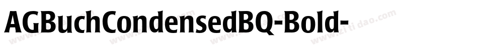 AGBuchCondensedBQ-Bold字体转换
