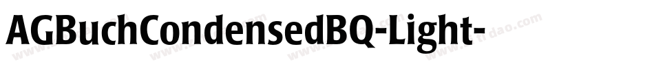 AGBuchCondensedBQ-Light字体转换